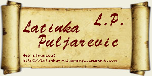 Latinka Puljarević vizit kartica